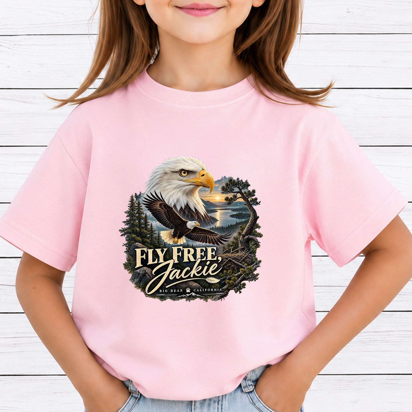 Jackie and Shadow Eagles PNG Bundle - 9 Fly High Free Jackie 2012-2026 Memorial Big Bear Lake Bald Eagle Sublimation Digital File (4500x5000px, 300 DPI Transparent PNG)