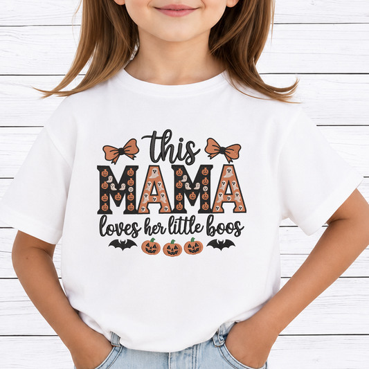 This Mama Loves Her Little Boos Machine Embroidery Design - Spooky Halloween Mama Digital File (4in, 5in, 7in, 9in) - EMB, DST, JEF, EXP, PES, VP3, HUS, XXX