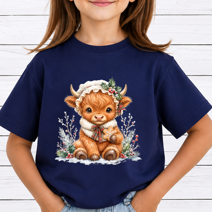 Highland Cow Christmas PNG Bundle, Cute Christmas Cow Clipart, Merry Moo-mas Sublimation Designs, Coquette Bow Baby Cow PNG, Holiday Farmhouse Sublimation, High Resolution 300 DPI Transparent PNG Digital Download