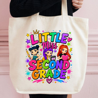Second Grade Girl PNG | Cute Back to School Shirt Design | Colorful Student Sublimation Graphic | Instant Digital Download