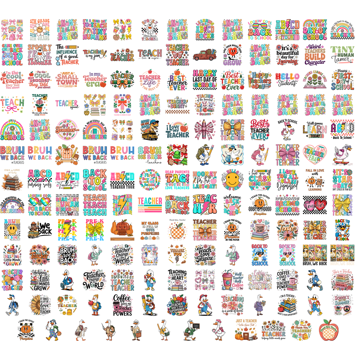 2300+ Back To School PNG Mega Bundle - Teacher & Student Sublimation Designs 300 DPI, Sale off 50%