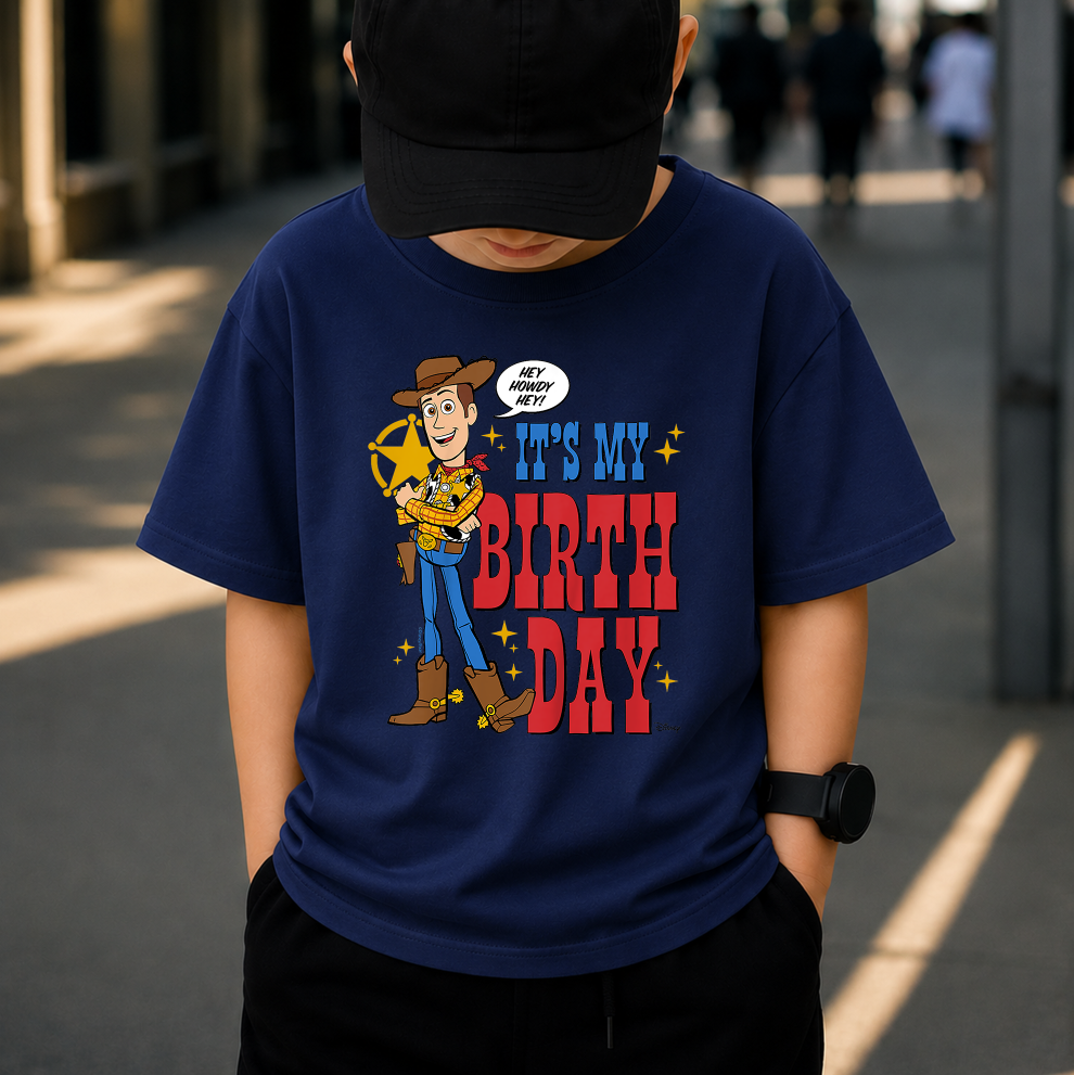 It's My Birthday PNG, Cute Cowboy Birthday Boy, Western Rodeo Shirt Design, Kids Birthday Sublimation, Digital Download