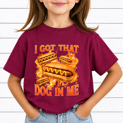 I Got That Dog In Me Hot Dog PNG Sublimation Design - 2 Pack Glizzy Gobbler Funny BBQ Food Meme Digital File (4500x5000px, 300 DPI Transparent PNG)