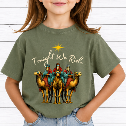 Tonight We Ride Christmas Bundle PNG, Three Wise Men Christmas Design, Christian Holiday PNG, Vintage Christmas Sublimation, Religious Xmas Graphic