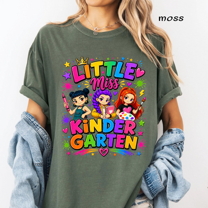 Kindergarten Girl PNG | Cute Back to School Shirt Design | Colorful Student Sublimation Graphic | Instant Digital Download