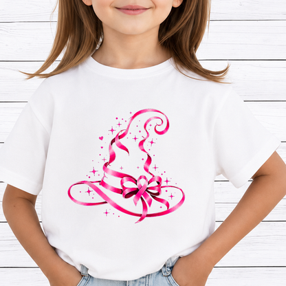 Breast Cancer Awareness Bundle PNG, Pink Witch Hat Halloween Design, Pink Ribbon Witch Hat, Breast Cancer Shirt Graphic, Halloween Sublimation
