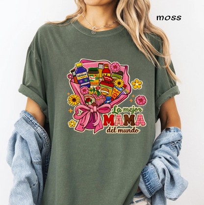 La Mejor Mamá del Mundo PNG, Best Mom in the World Spanish, Mexican Mom Gift, Floral Mother's Day Sublimation, Digital Download