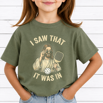 Funny Jesus Pickleball PNG Sublimation Design - I Saw That It Was In Meme Christian Sports Player Digital File (4500x5000px, 300 DPI Transparent PNG)