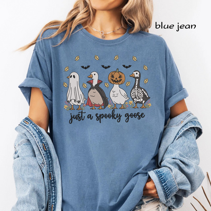 Just A Spooky Goose Machine Embroidery Design - Floral Halloween Geese Costume Digital File (4in, 5in, 7in, 9in) - EMB, DST, JEF, EXP, PES, VP3, HUS, XXX