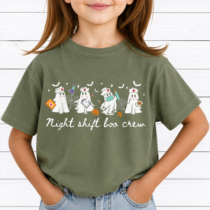 Halloween Nurse Crew PNG, Spooky Medical Sublimation Shirt Design