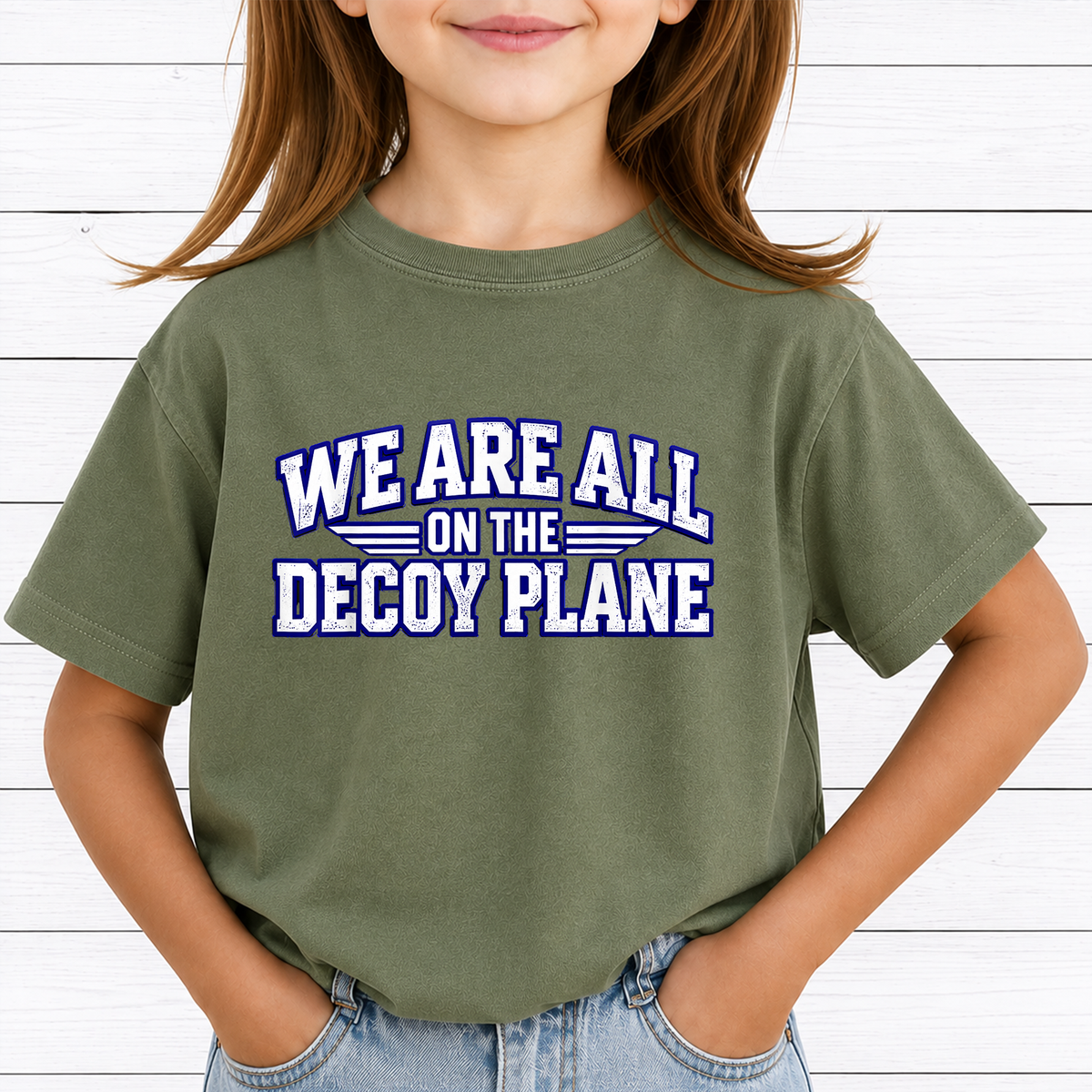 We Are All On The Decoy Plane PNG Sublimation Design - Funny Aviation Meme Pilot Flight Attendant Digital File (4500x5000px, 300 DPI Transparent PNG)
