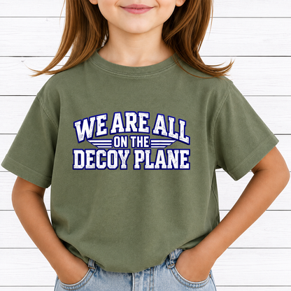 We Are All On The Decoy Plane PNG Sublimation Design - Funny Aviation Meme Pilot Flight Attendant Digital File (4500x5000px, 300 DPI Transparent PNG)