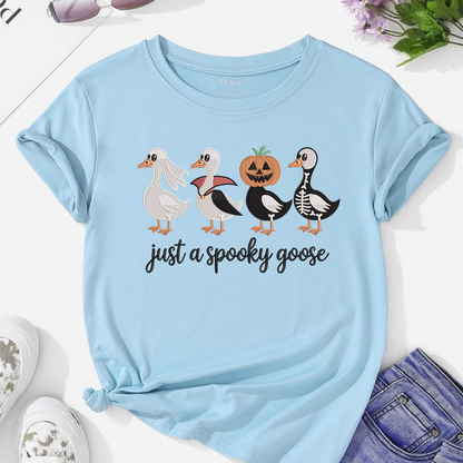 Just A Spooky Goose Machine Embroidery Design - Halloween Goose Costume Digital File (4in, 5in, 7in, 9in) - EMB, DST, JEF, EXP, PES, VP3, HUS, XXX