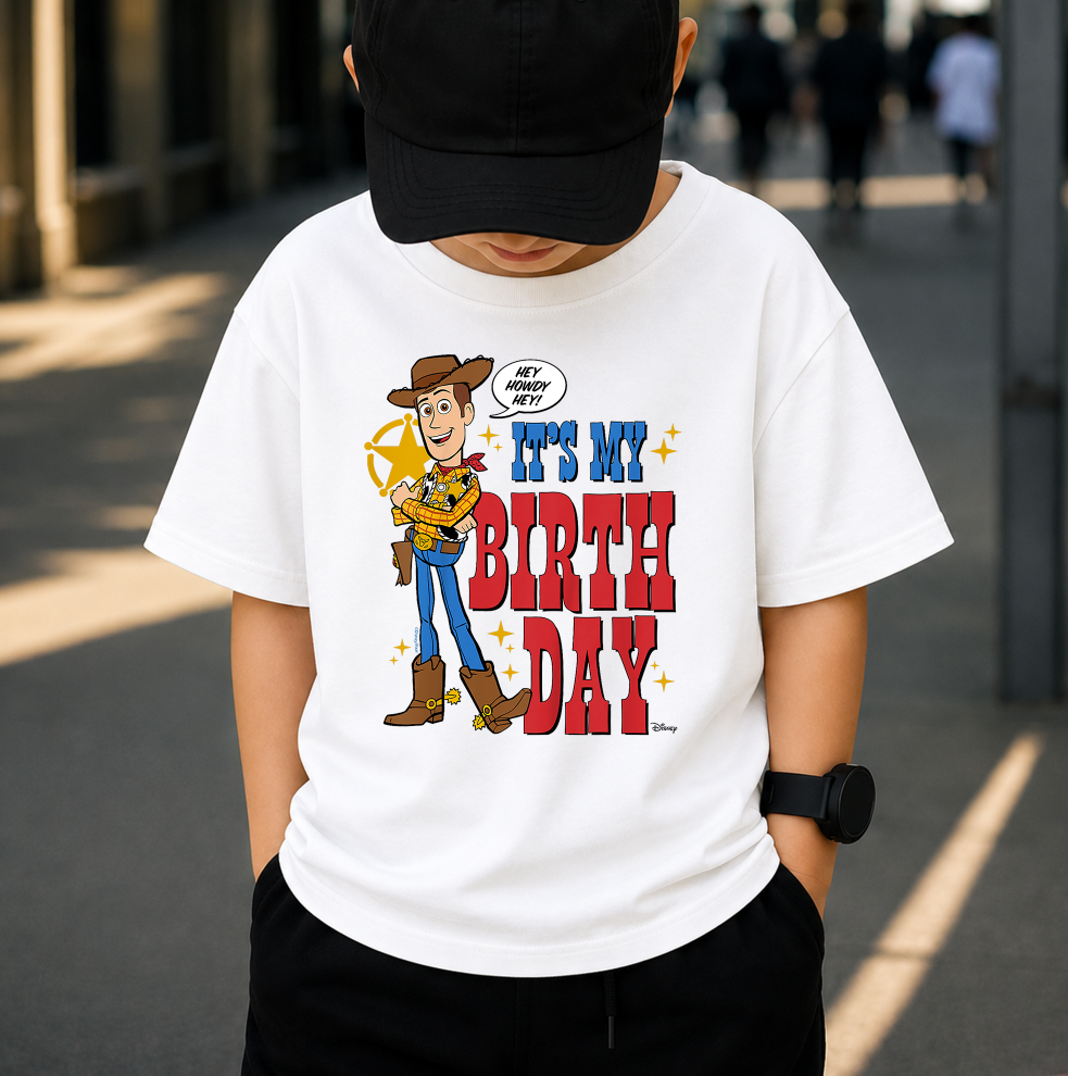 It's My Birthday PNG, Cute Cowboy Birthday Boy, Western Rodeo Shirt Design, Kids Birthday Sublimation, Digital Download