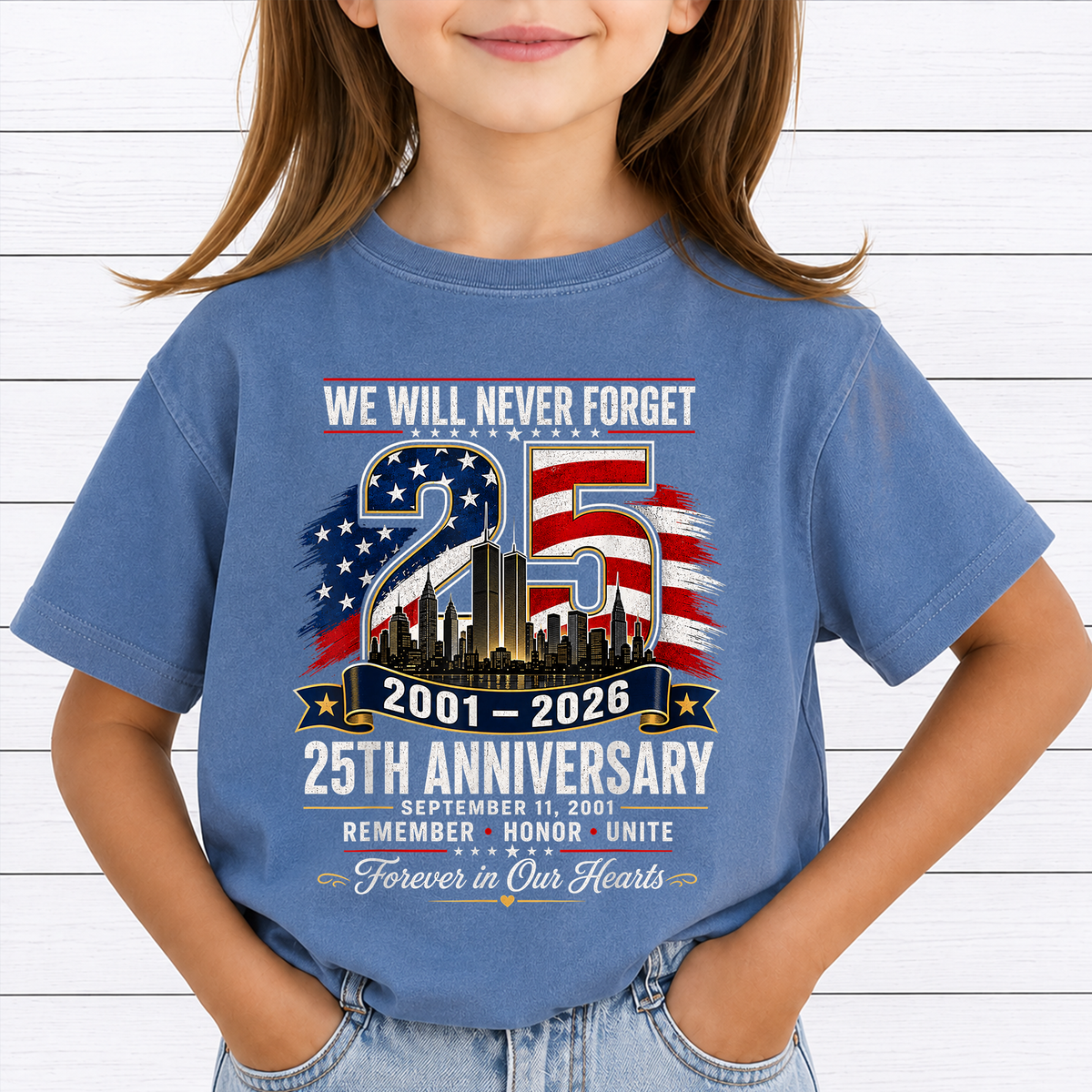 9 11 25th Anniversary PNG Bundle 18 Designs - Never Forget 2001 2026 Twin Towers Eagle Patriotic Memorial Day Digital File (4500x5000px, 300 DPI Transparent PNG)