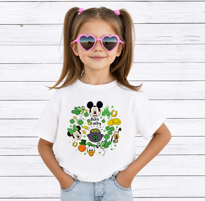 St. Patrick's Day Character Inspired PNG Bundle, Lucky Green Holiday Sublimation Designs, Cute Cartoon Digital Download