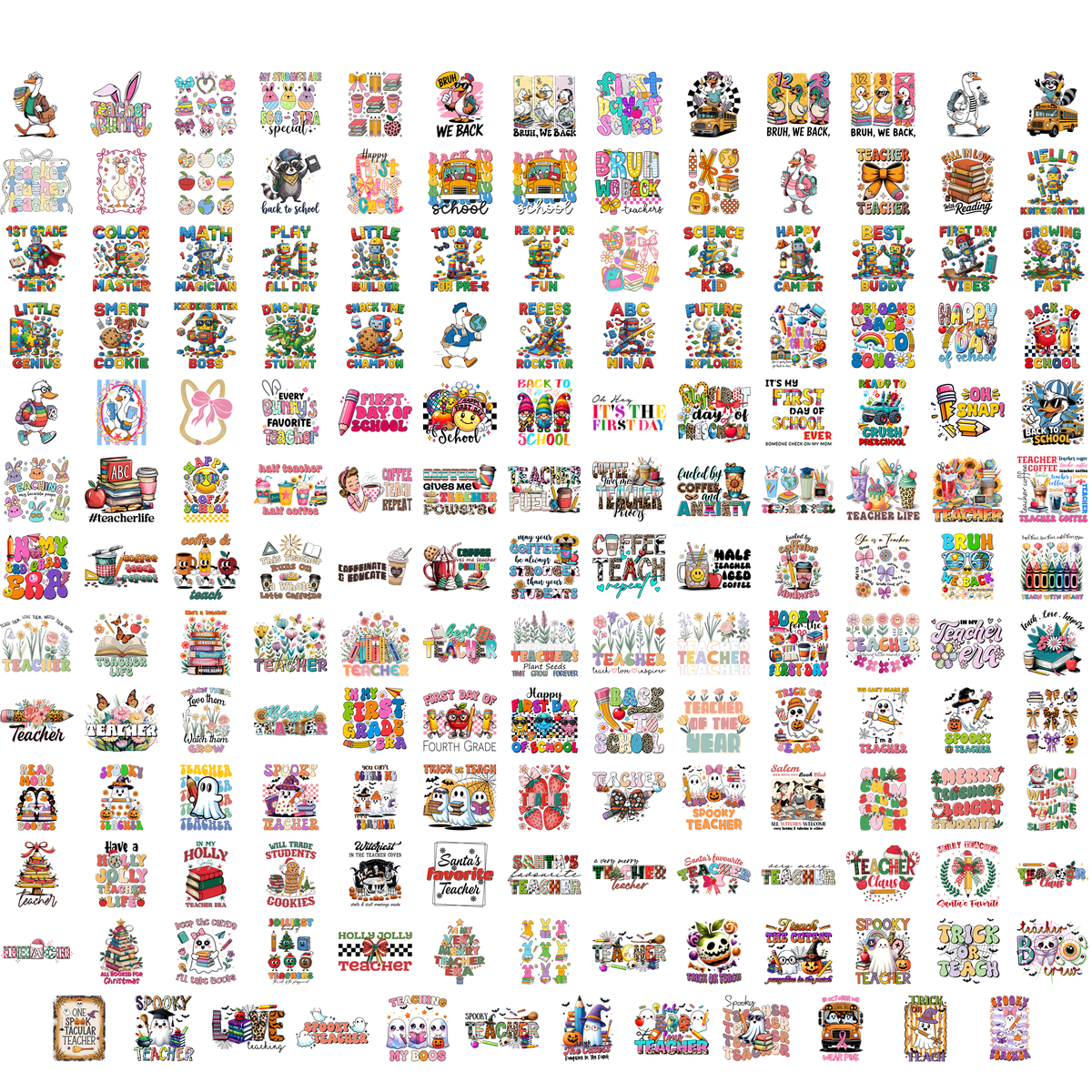 2300+ Back To School PNG Mega Bundle - Teacher & Student Sublimation Designs 300 DPI, Sale off 50%