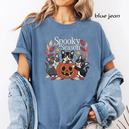 Spooky Season Black Cat Machine Embroidery Design - Tuxedo Kittens Pumpkin Digital File (4in, 5in, 7in, 9in) - EMB, DST, JEF, EXP, PES, VP3, HUS, XXX