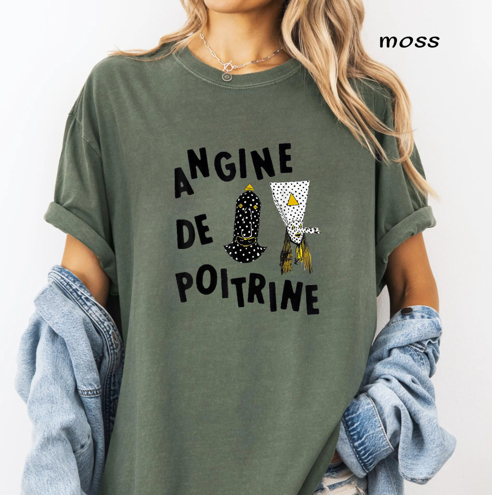 Angine De Poitrine Inspired PNG Bundle, French Indie Rock Band Fan Art Shirt Design, Music Lover Sublimation PNG, Digital Download