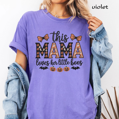 This Mama Loves Her Little Boos Machine Embroidery Design - Spooky Halloween Mama Digital File (4in, 5in, 7in, 9in) - EMB, DST, JEF, EXP, PES, VP3, HUS, XXX