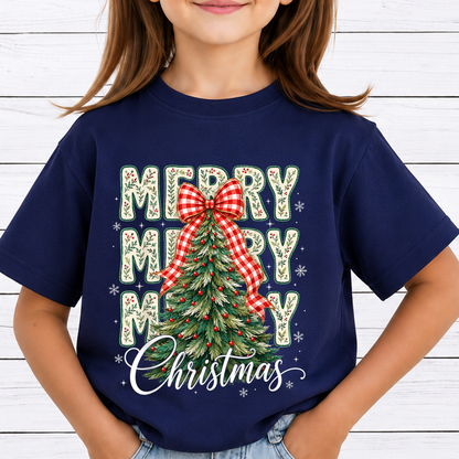 Christmas Tree PNG Bundle, Pink Coquette Christmas PNG, Retro Preppy Bow Sublimation, Girly Holiday Shirt Design, DTF Download