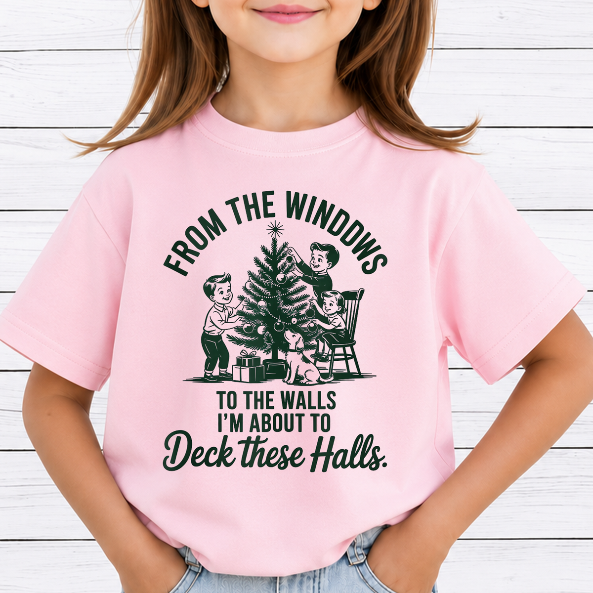 From the Windows to the Walls Im about to Deck These Halls Bundle PNG, Funny Retro Christmas Png, Holiday, Sublimation Design, Digital Download