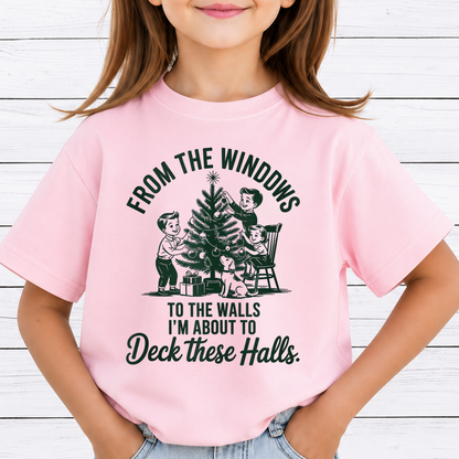 From the Windows to the Walls Im about to Deck These Halls Bundle PNG, Funny Retro Christmas Png, Holiday, Sublimation Design, Digital Download