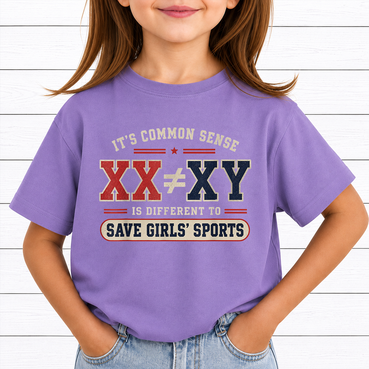 Save Girls Sports PNG Sublimation Design - XX NE XY Common Sense Athletic Varsity Typography Digital File (4500x5000px, 300 DPI Transparent PNG)