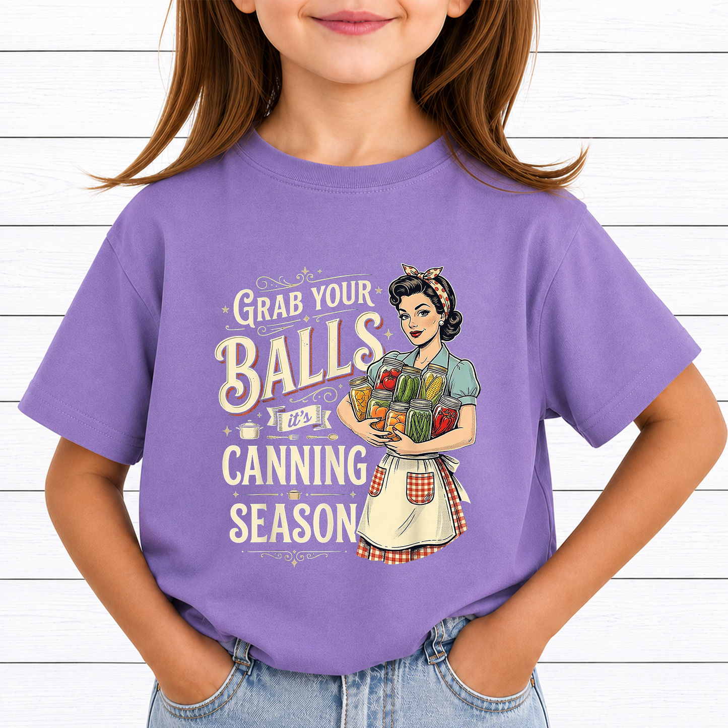 Grab Your Balls It's Canning Season PNG, Funny Food Preservation Shirt Design, Canning Humor, Mason Jar Sublimation Download