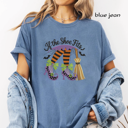 If the Shoe Fits Halloween Witch Shoes Embroidery Design, Cute Witch Boots & Broom Machine Embroidery File, PES DST EXP JEF VP3 HUS XXX