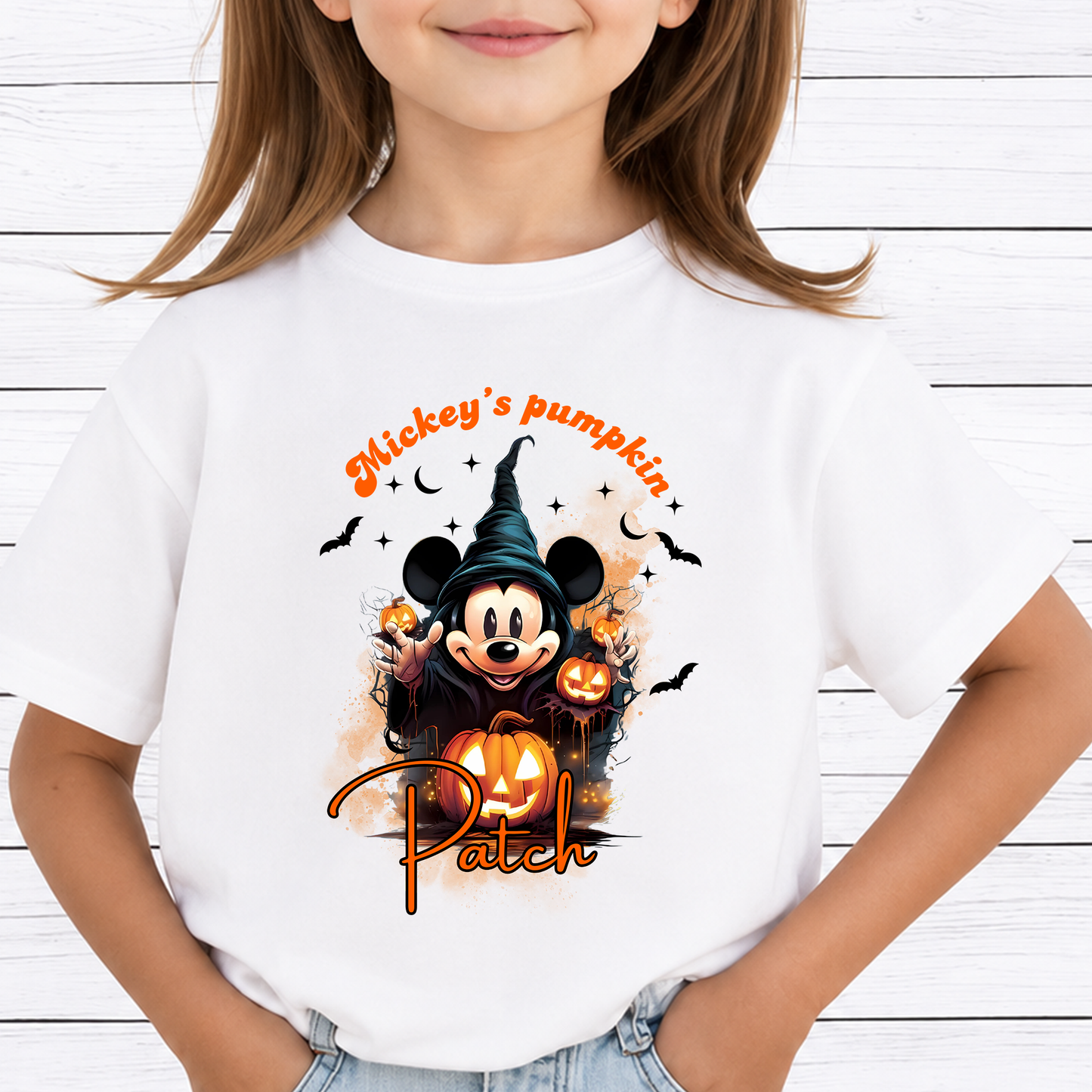 Mickey's Pumpkin Patch PNG Sublimation Design - Magical Spooky Mouse Witch Halloween Digital File (4500x5000px, 300 DPI Transparent PNG)