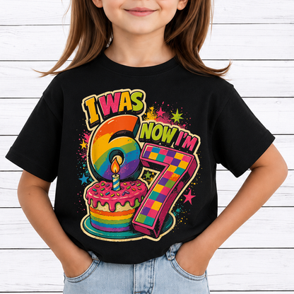 I Was 6 Now I'm 7 Birthday Printable Bundle PNG, Funny 7th B-day Gift for Boy Girl, Viral 67 Meme Birthday PNG, Seventh Birthday Kids PNG