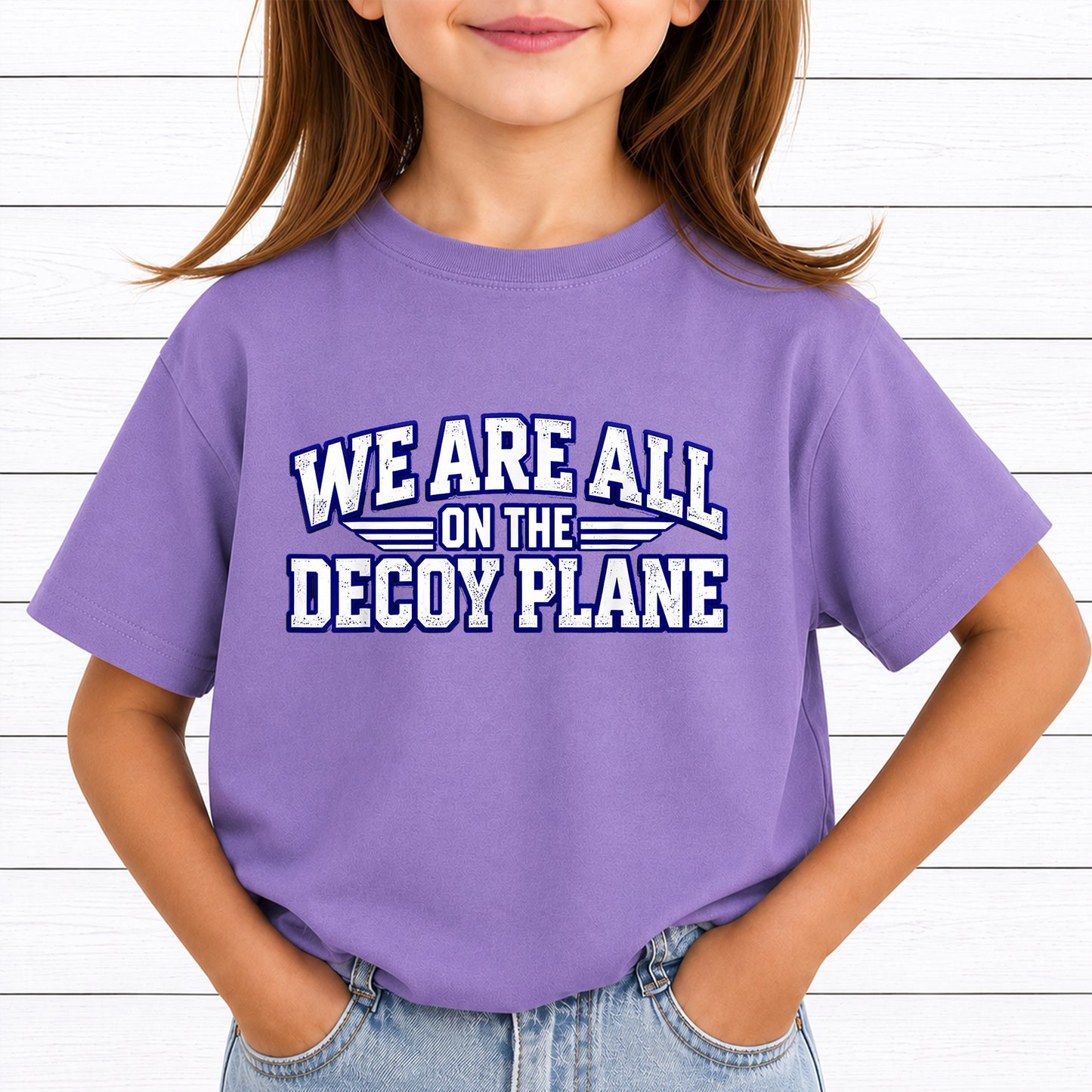 We Are All On The Decoy Plane PNG Sublimation Design - Funny Aviation Meme Pilot Flight Attendant Digital File (4500x5000px, 300 DPI Transparent PNG)