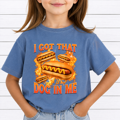 I Got That Dog In Me Hot Dog PNG Sublimation Design - 2 Pack Glizzy Gobbler Funny BBQ Food Meme Digital File (4500x5000px, 300 DPI Transparent PNG)