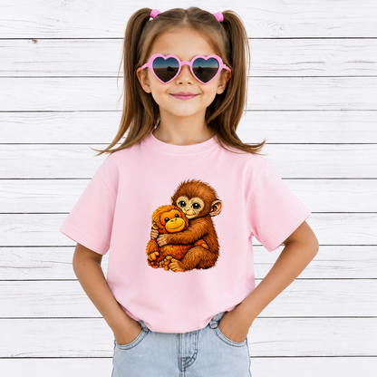 Team Punch Monkey PNG Bundle, Cute Monkey Hug Shirt Design, Funny Monkey Sublimation PNG, Animal Lover Digital Download