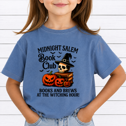 Spooky Bookworm PNG Sublimation Design - Dark Academia Witch Hat Skull Vintage Books Pumpkin Digital File (4500x5000px, 300 DPI Transparent PNG)