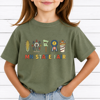 MN State Fair PNG Sublimation Design - Minnesota State Fair Vintage Carnival Food Ferris Wheel Digital File (4500x5000px, 300 DPI Transparent PNG)