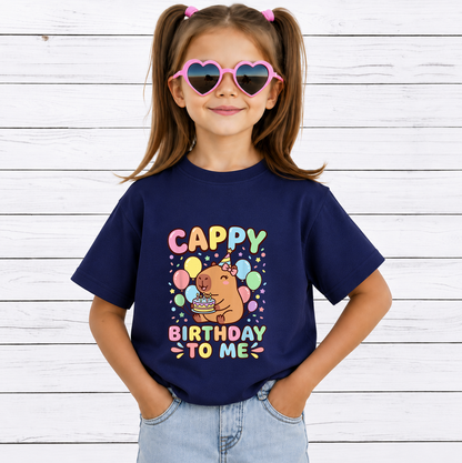 Capy Birthday to Me PNG, Cute Capybara with Birthday Cake, Kawaii Birthday Shirt Design, Printable Digital Download