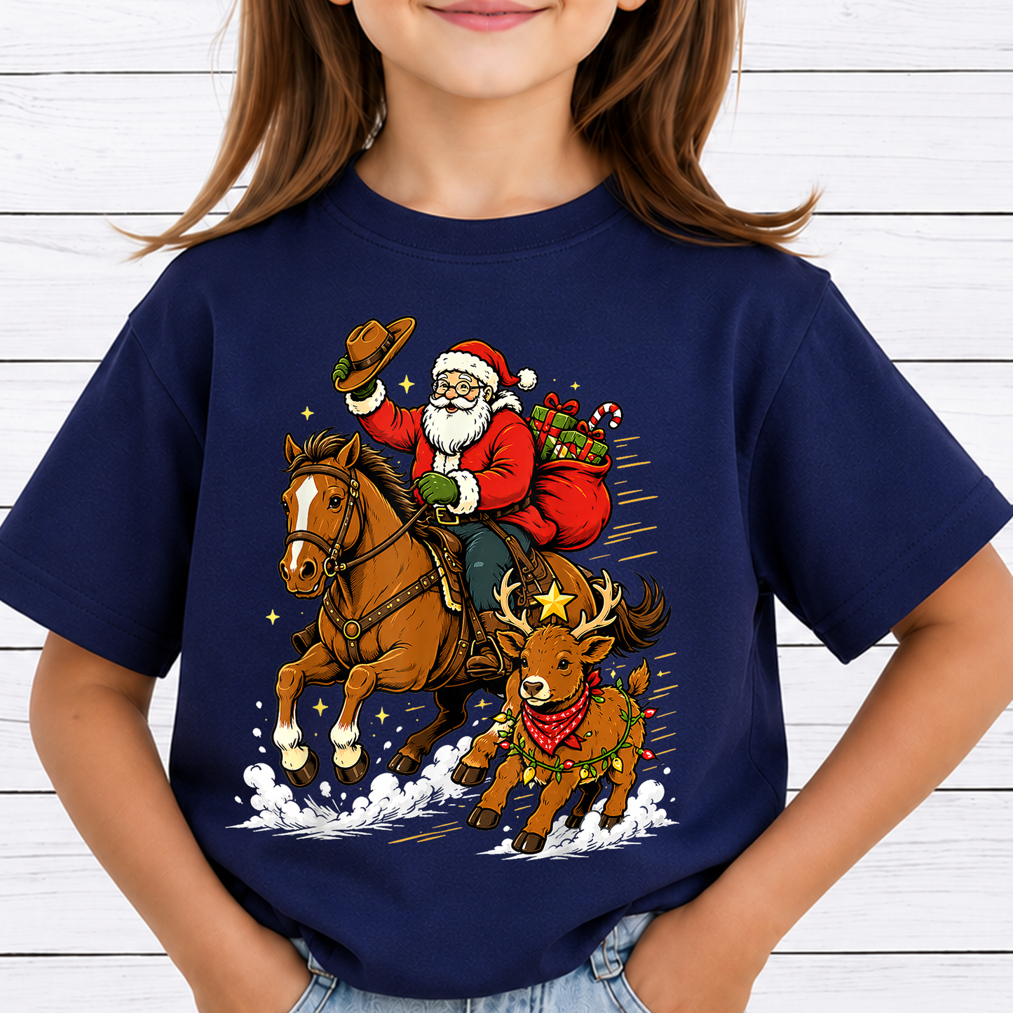 Western Christmas PNG, Retro Christmas PNG, Rockin Around the Christmas Tree, Howdy Christmas Shirt Png