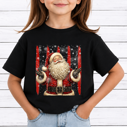 Happy Santa Claus Bundle PNG, Santa in Snow PNG, Christmas png, Merry and Bright Holiday png, Realistic Santa Art Png, Festive Christmas png DTF