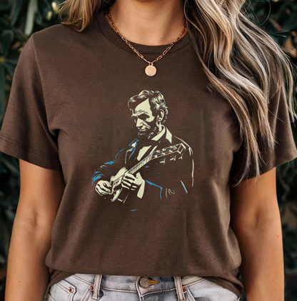 Abraham Lincoln Guitar PNG Bundle, Patriotic American Rocker Sublimation Designs, Vintage USA Guitar Shirt Digital Download
