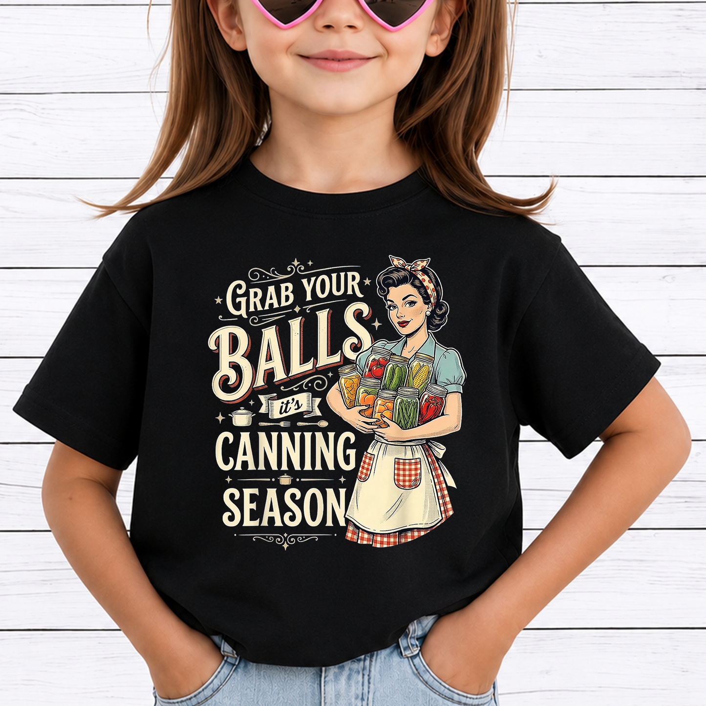 Grab Your Balls It's Canning Season PNG, Funny Food Preservation Shirt Design, Canning Humor, Mason Jar Sublimation Download