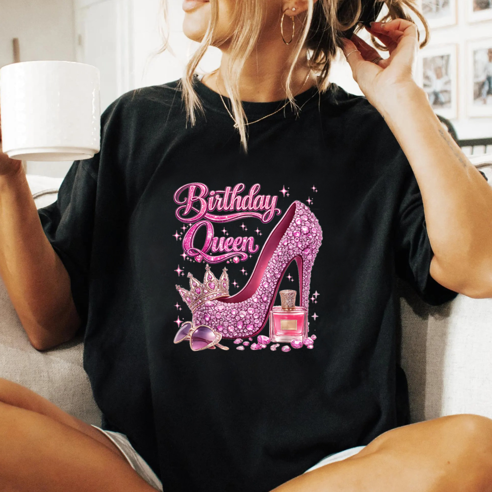 Birthday Queen PNG Bundle, Birthday Girl Shirt Design, Queen Birthday Sublimation PNG, Glam Birthday Party Digital Download