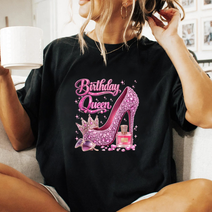 Birthday Queen PNG Bundle, Birthday Girl Shirt Design, Queen Birthday Sublimation PNG, Glam Birthday Party Digital Download