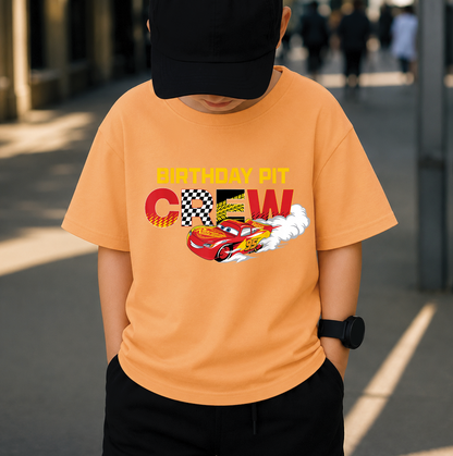 Birthday Pit Crew PNG, Race Car Birthday Boy, Cartoon Racing Car Shirt Design, Kids Party Sublimation, Digital Download