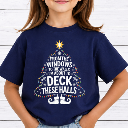 From the Windows to the Walls Im about to Deck These Halls Bundle PNG, Funny Retro Christmas Png, Holiday, Sublimation Design, Digital Download