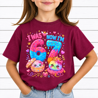 I Was 6 Now I'm 7 Birthday Printable Bundle PNG, Funny 7th B-day Gift for Boy Girl, Viral 67 Meme Birthday PNG, Seventh Birthday Kids PNG
