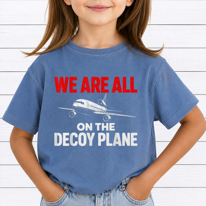 We Are All On The Decoy Plane PNG Sublimation Design - Vintage Airplane Pilot Flight Attendant Sarcastic Digital File (4500x5000px, 300 DPI Transparent PNG)