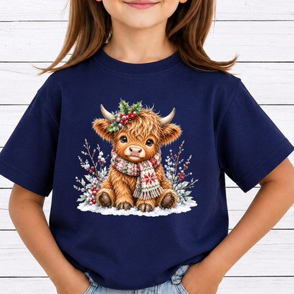 Highland Cow Christmas PNG Bundle, Cute Christmas Cow Clipart, Merry Moo-mas Sublimation Designs, Coquette Bow Baby Cow PNG, Holiday Farmhouse Sublimation, High Resolution 300 DPI Transparent PNG Digital Download