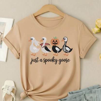 Just A Spooky Goose Machine Embroidery Design - Halloween Goose Costume Digital File (4in, 5in, 7in, 9in) - EMB, DST, JEF, EXP, PES, VP3, HUS, XXX